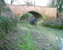 Halway Bridge in water - T&S Canal